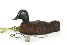 Farmhouse Carved Folk Art Antique Duck Decoy Cork Sculpture #40333