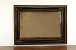 Monumental 93" Vintage Beveled Mirror hangs Vertical or Horizontal #41823