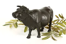 Farmhouse Antique Statue Bronze Cow Sculpture #41478