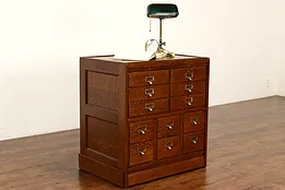 Arts & Crafts Mission Oak Antique 12 Drawer  Craftsman File Cabinet Macey #42147