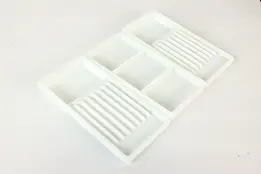 Set of Three Antique Milk Glass Dental Trays, Two Rivers WI #42233