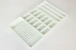 Set of Three Antique Milk Glass Dental Trays #42238