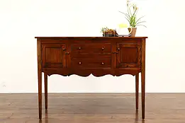 Farmhouse Vintage Pine Sideboard, Server or TV Console, 1984 Von Hohen #39167