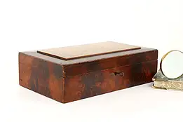 Farmhouse Antique Grain Painted Pine Jewelry or Keepsake Box #42217