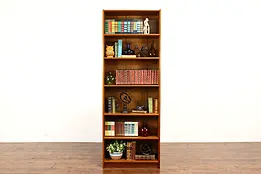 Midcentury Modern Vintage Danish Teak Bookcase, Display Cabinet #40729