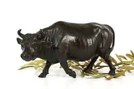 Farmhouse Vintage Satue Cast Bronze Stock Market Bull Sculpture #41955