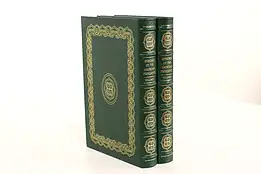 Easton Pair of American President Speeches Leatherbound Gold Tooled Books #42441