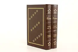 Easton Pair of President Eisenhower Leatherbound Gold Tooled Books #42439