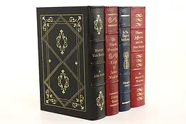 Easton Set of 4 American President Leather & Gold Tooled Books, Jefferson #42458