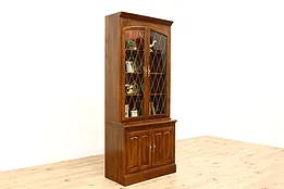 Traditional Vintage 2 Door Bookcase, China or Curio Cabinet, Ethan Allen #42527
