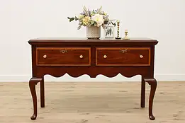 Georgian Design Vintage Mahogany Buffet, Sideboard, Server, Henkel Harris #42606