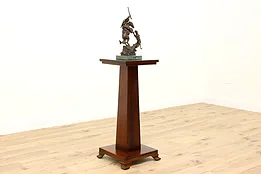 Arts & Crafts Antique Craftsman Birch Sculpture Pedestal or Plant Stand #42401