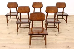 Set of 6 Midcentury Modern Vintage Dining or Office Chairs, Sjöström #41364