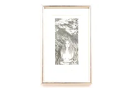 Nude at Night Vintage Numbered Artist Print, Doughty 12"  #42645