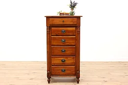 Farmhouse Vintage 6 Drawer Pine Lingerie or Jewelry Chest, Kincaid #42893