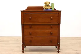 Empire Antique 1840 Cherry Chest of Drawers or Dresser #35113