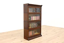 Oak Lawyer 4 Stack Antique Office, Library Bookcase, Gunn #42800
