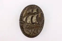 Victorian Salvage Antique Cast Iron Ship Door Knocker #42434