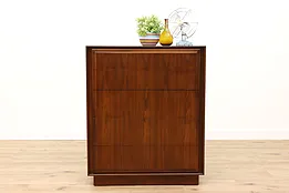 Midcentury Modern 1960s Vintage Walnut Tall Chest or Dresser, Dillingham #41133