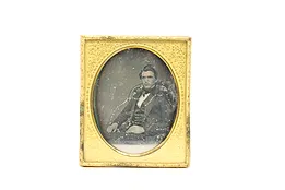 Victorian Antique 1840s Daguerreotype Photograph Portrait #43321