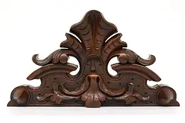 Renaissance Antique Architectural Salvage Carved Walnut Crest #43281