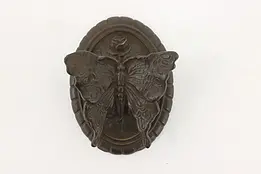 Victorian Salvage Antique Cast Iron Butterfly Door Knocker #42424