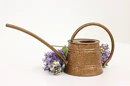 Farmhouse Solid Copper Hand Hammered Vintage Watering Can #43027