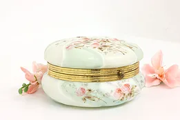 Victorian Antique Dresser, Jewelry or Keepsake Boudoir Jar, Wave Crest #43306