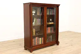 Empire Antique Mahogany Office or Library Bookcase, Revell & Co #43341