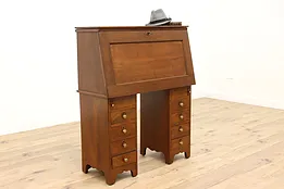 Country Post Office 1870s Antique Handcrafted Secretary Desk #43422