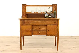 Arts & Crafts Mission Oak Antique Craftsman Sideboard, Server or Buffet #43250