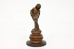 Victorian Sculpture Young Man Playing Violin Statue #43311