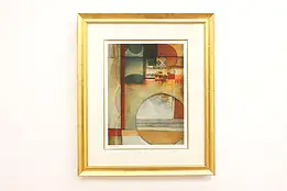 Digraphie III Abstract Art Vintage Numbered Print, DeRosier 38.5" #43295