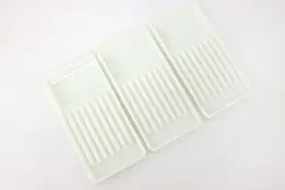 Set of 3 Dentist Antique Milk Glass Dental Trays, Two Rivers WI #43460
