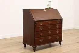 Georgian Antique 1760s Cherry Drop Front Secretary Desk #42906