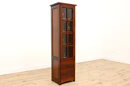 Arts & Crafts Vintage Cherry Pantry Cupboard, Bookcase, Bath Cabinet #43649