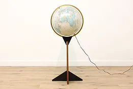Replogle Heirloom Midcentury Modern Vintage Lighted 20" World Globe #43501