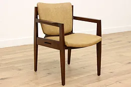 Midcentury Modern 60s Vintage Leather Office or Library Chair, Thonet #38983