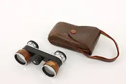 Traditional Vintage Opera Glasses & Leather Case, Pride Japan #43609