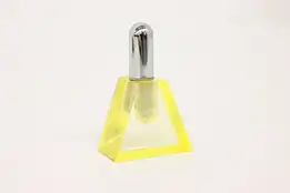 Art Deco Vintage Yellow Lucite Triangle Lighter, Strikealite #43519