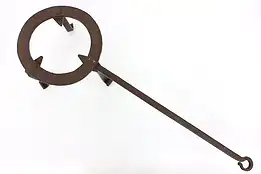 Farmhouse Antique Wrought Iron Fireplace Trivet for Teakettle or Pot #43938