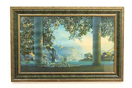 Art Deco "Daybreak" Antique Art Print, Maxfield Parrish 35.5" #43954