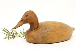 Farmhouse Carved Folk Art Vintage Duck Decoy Sculpture #43888