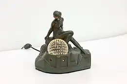 Art Deco1930s Vintage Nude Sculpture & Paperweight Lamp, Mackey #43623