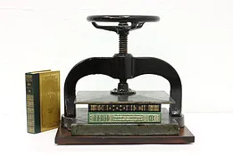 Victorian Industrial Salvage Antique Cast Iron Bookbinder Book Press #43631