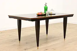 Midcentury Modern Vintage Macassar Ebony Dining or Library Table #44115