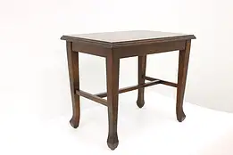 Traditional Vintage Walnut Vanity Bench or Stool #42489