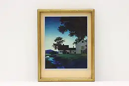 Art Deco Homestead by River Vintage Art Prints Maxfield Parrish 8" #44177