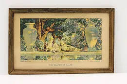 Art Deco "The Garden of Allah" Antique Art Print, Maxfield Parrish 11" #44179