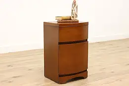 Midcentury Modern Vintage Walnut Nightstand, End or Side Table #44495